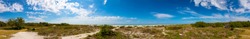 Panorama from the coastal area on Sanibel Island, Florida, USA