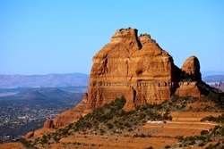 Beautiful rock formations in the desert of the American Southwest