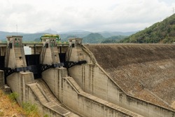 Randenigala artificial water dam and power station, Sri Lanka