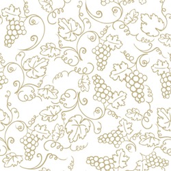 Decorative vine seamless vector pattern
