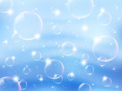Bubbles background sky