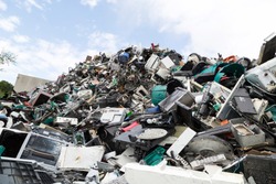 Electronic waste and garbage for recycling
