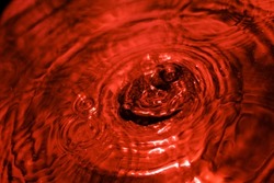 Red Liquid Abstract Waves Frequency