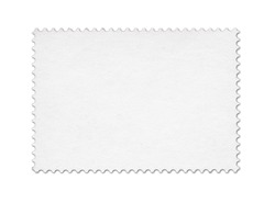 Blank post stamp scanned with high resolution. Saved with clipping path.