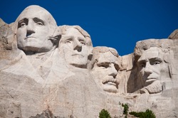 George Washington, Thomas Jefferson, Theodore Roosevelt, and Abraham Lincoln at Mt. Rushmore National Memorial