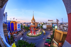 Landmark of Chinatown (Odeon Circle) in Bangkok Thailand