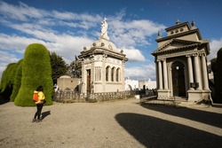 Croatian mausoleum, municipal cemetery Sara Braun, 1894, Punta Arenas -Sandy Point-, Patagonia, Republic of Chile, South America