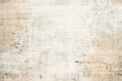OLD GRUNGE NEWSPAPER BACKGROUND, SCRATCHED GRAINY PAPER TEXTURE, WEATHERED PATTERN WITH SPACE FOR TEXT