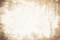 OLD SCRATCHED NEWSPAPER PAPER BACKGROUND, BROWN GRUNGE PATTERN WITH WHITE SPACE FOR TEXT, DIRTY WALLPAPER DESIGN