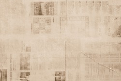 OLD NEWSPAPER BACKGROUND, PAPER TEXTURE, SPACE FOR TEXT