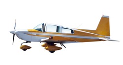 Light Aircraft isolated with clipping path