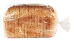 Sliced bread in plastic bag
