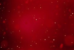 abstract christmas gradient red background with bokeh flowing, festive holiday happy new year concept