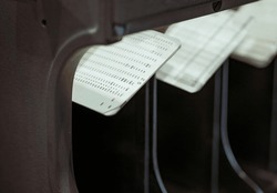 The punched card of an old machine