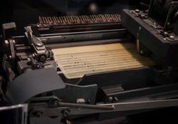 The punched card of an old device.