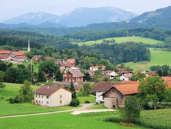 A picturesque village in the bavarian Alps