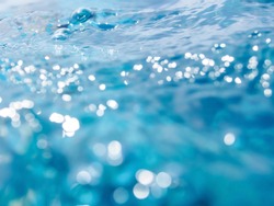 blur view of water surface for background