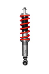 Isolated car shock absorber on white background