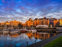Inner Harbor of Victoria, British Columbia capital, Vancouver Island, Canada