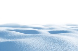 Snowdrift isolated on white background for design