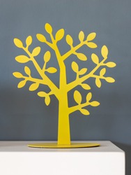 yellow frame tree with branches