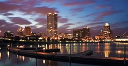 Evening Panorama of Milwaukee, Wisconsin