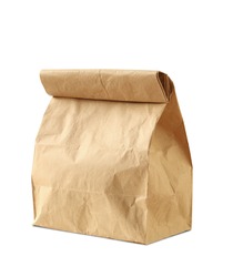 Lunch bag isolated on white background
