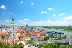 Bratislava, Slovakia, top view