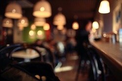 restaurant blurred background