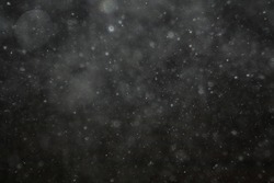 texture of white mist on a black background to overlay