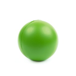 Foam stress ball isolated over the white background