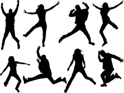 Jumping Silhouettes 
