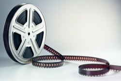 Old motion picture film reel