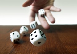 Hand & Rolling Dices 
