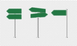 Sign Street Big Set Isolated With Gradient Mesh, Vector Illustration