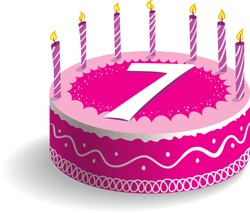 Seventh Birthday Cake