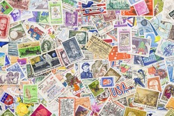 Stamps from different countries and different time