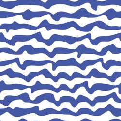 Abstract striped waved seamless pattern.Vector illustration