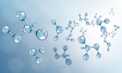 Abstract molecules design. Vector illustration