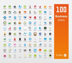 Usable  Business logo Set ( Set of 100 logo )