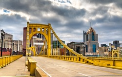 Andy Warhol Bridge across the Allegheny River in Pittsburgh - Pennsylvania, United States