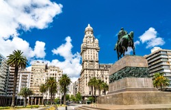 Artigas Mausoleum and Salvo Palace in Montevideo, the capital of Uruguay