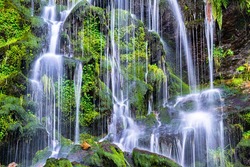 Fahler waterfall in the Black Forest Mountains. Baden-Wurttemberg, Germany
