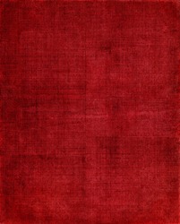 A vintage red background with a crisscross mesh pattern and grunge stains.