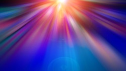 Abstract blurred radial vibrant navy blue color background. Light rays at night.