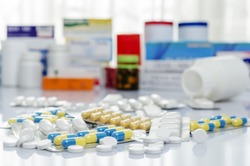 Variety of medicines and drugs