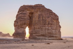 A view of Elephant Rock, Al Ula, KSA