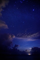Starry night at Republic of Maldives