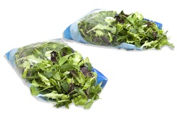 clean and packaged mixed salad package