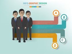 Teamwork info graphic design,label for text,vector